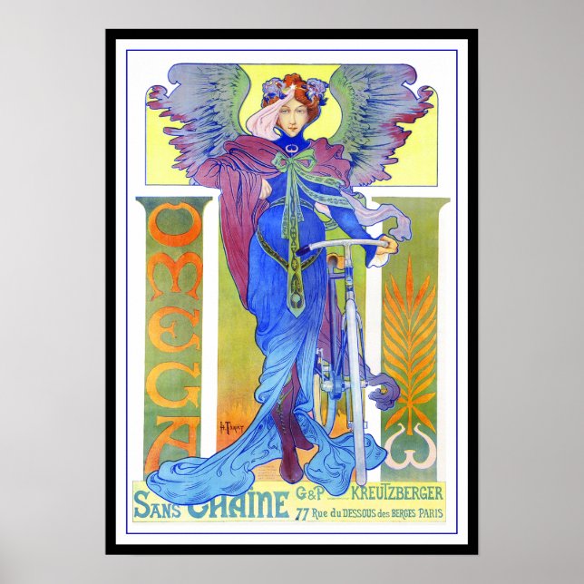 Poster/skriv ut: Vintage Bicycle - Henri Thiriet Poster (Framsidan)