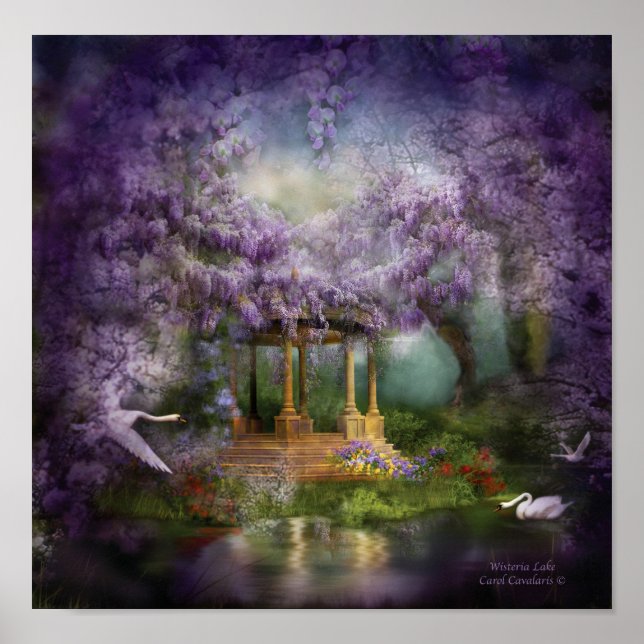 Poster/skriv ut Wisteria Sjö Art Poster (Framsidan)