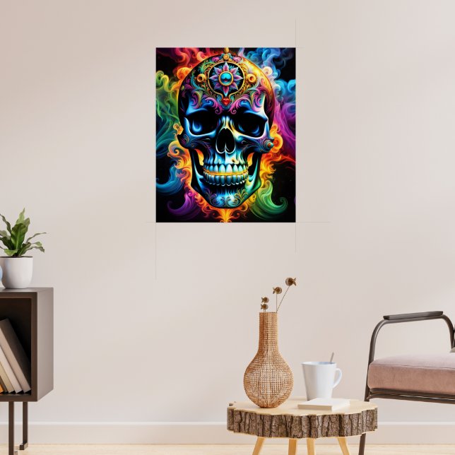 Poster Skull (Vardagsrum 3)