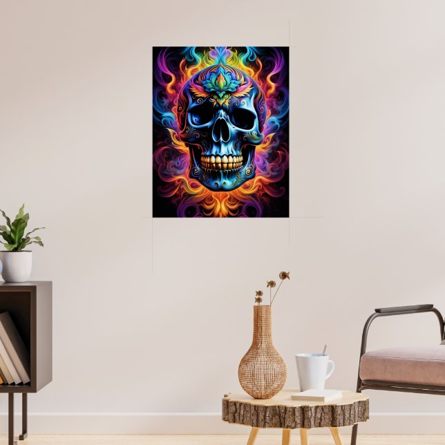 Poster Skull (Vardagsrum 3)
