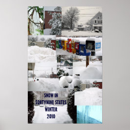 poster snö COLLAGE WINTER 2010