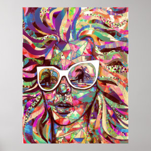 "Poster solexponeringsglas i en sommarsol" Poster