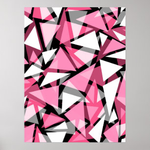 Poster sömlösa geometriska trianglar i mönster
