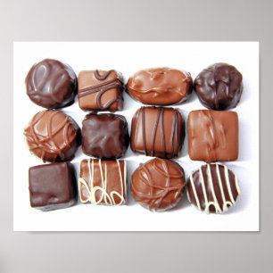 Poster sorterade choklad