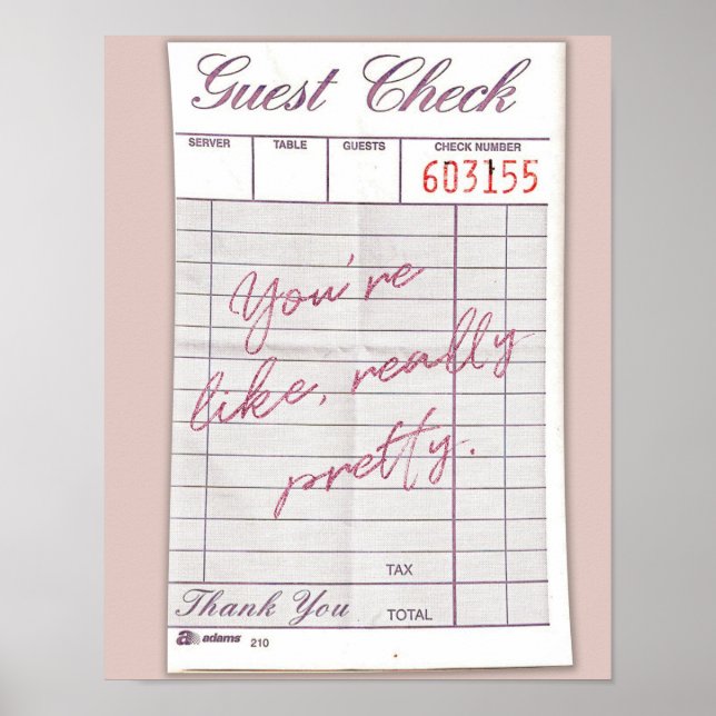 Poster Söt gästkontroll för verkligen (Framsidan)