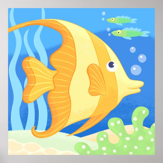 poster - söt tropisk dekoration (Framsidan)