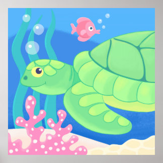 poster - söt tropisk dekoration