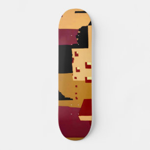 Poster Southwest Pueblos WPA Art Print Parker Skateboard Bräda 20,5 Cm