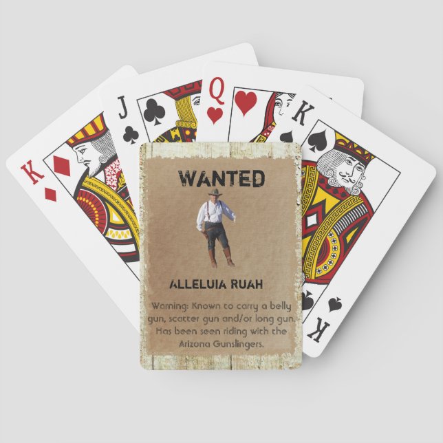 Poster spelkort - Alleluia Ruah (Baksidan)
