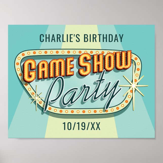 Poster spelvisning i Party (Framsidan)