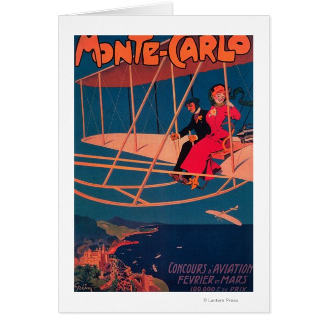 Poster Sport inom luftfarten Hälsningskort (Framsidan)