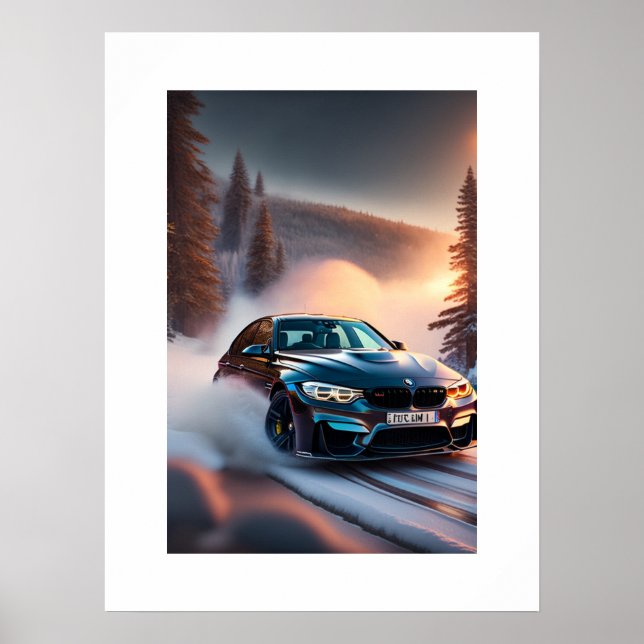 Poster sportbil (Framsidan)