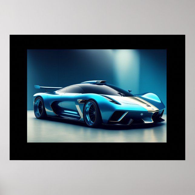 Poster sportbil (Framsidan)