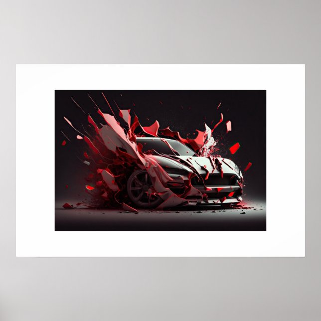 Poster sportbil (Framsidan)