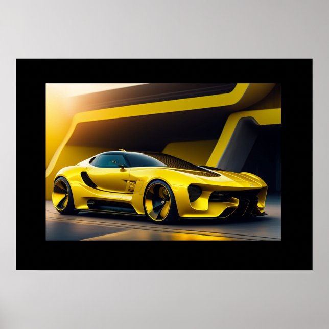 Poster sportbil (Framsidan)