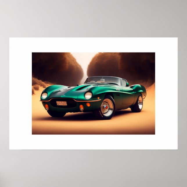 Poster sportbil (Framsidan)