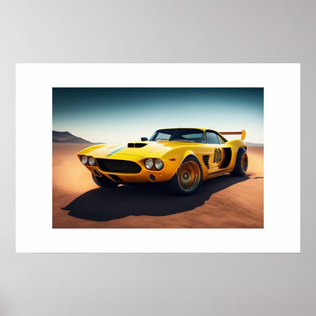 Poster sportbil (Framsidan)