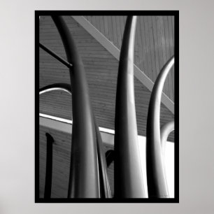 Poster stålpelare (BW)