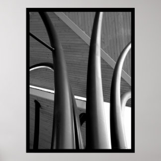 Poster stålpelare (BW)