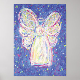 Poster Starry Night Angel Art Print