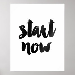 poster "Starta nu" Penselmotiv för offert