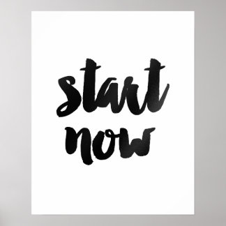poster "Starta nu" Penselmotiv för offert