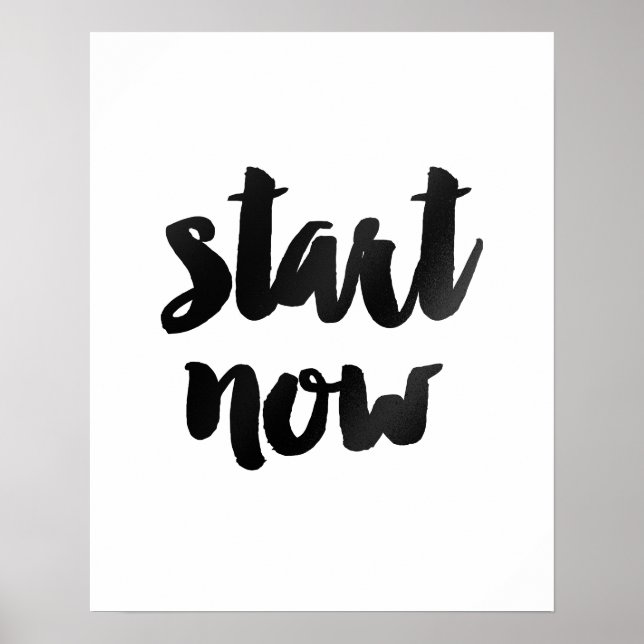 poster "Starta nu" Penselmotiv för offert (Framsidan)