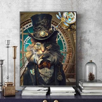 poster steampunk katt