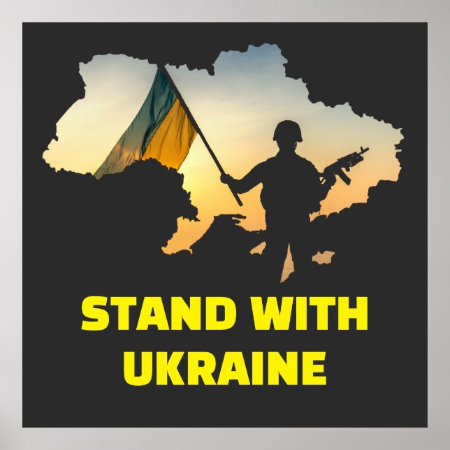 Poster stilla med Ukraina (Framsidan)