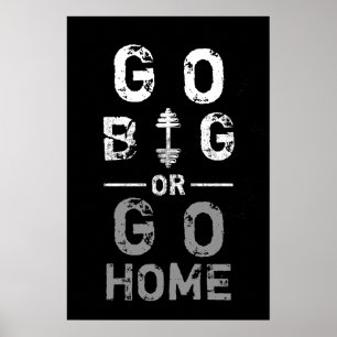 Poster stora eller Gå hem Fitness Gym-workout