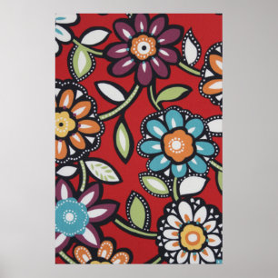 poster styrka för hippie-blomman