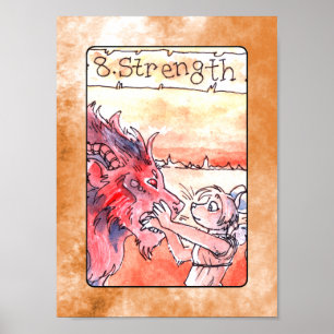 Poster styrkeTarot Card