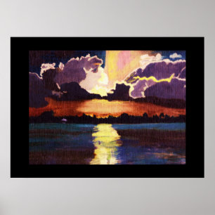 Poster SUNBURST-PAINING
