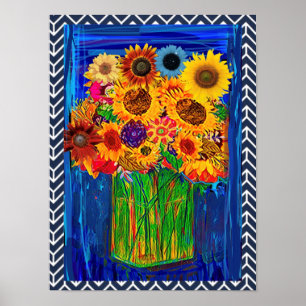 POSTER SUNFLOWERS