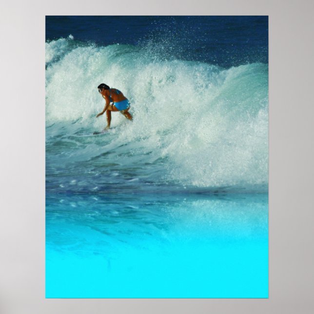 Poster Surfer Girl Girl 2 Rainbow Bay Australien (Framsidan)