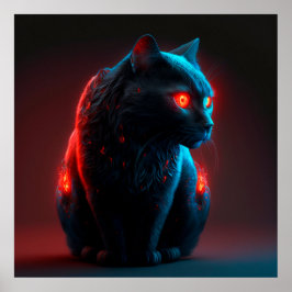 Poster svart katt