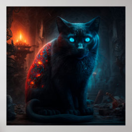 Poster svart katt