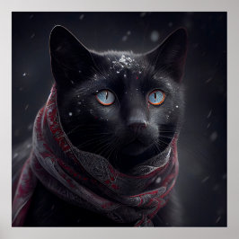 Poster svart katt