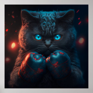 Poster svart katt
