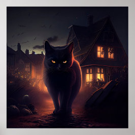 Poster svart katt