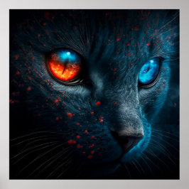 Poster svart katt