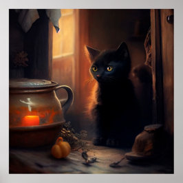 Poster svart katt