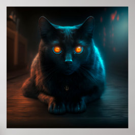 Poster svart katt