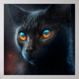 Poster svart katt