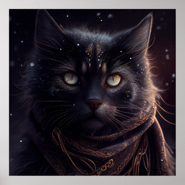 Poster svart katt