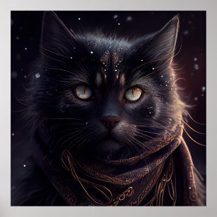 Poster svart katt