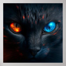 Poster svart katt