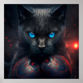 Poster svart katt