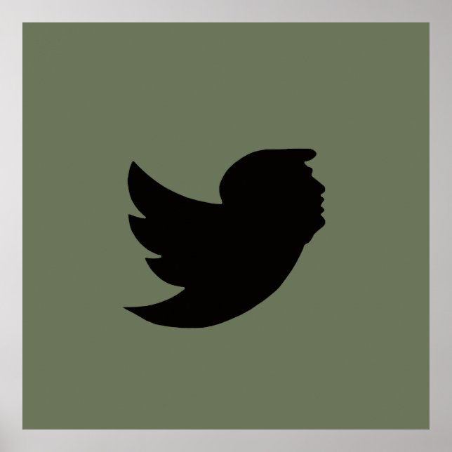 POSTER - T BIRD DESIGN - GRÖNT/SVART (Framsidan)