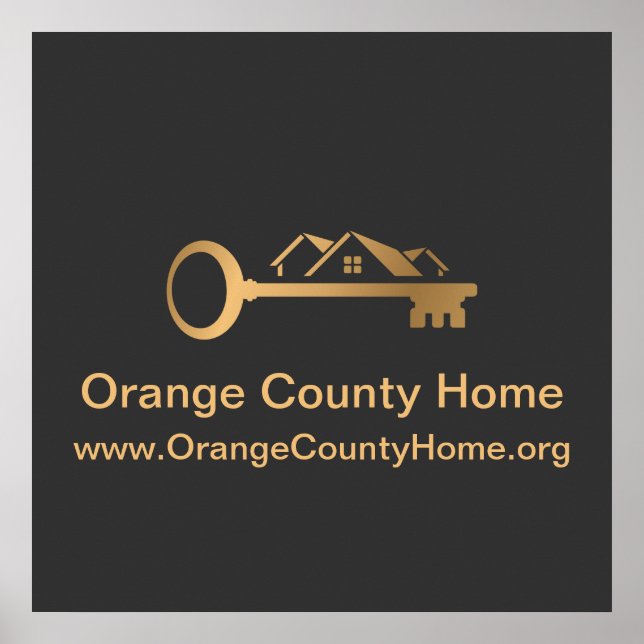 Póster Tarjeta de visita Inmobiliaria Agregar prof Poster (Framsidan)